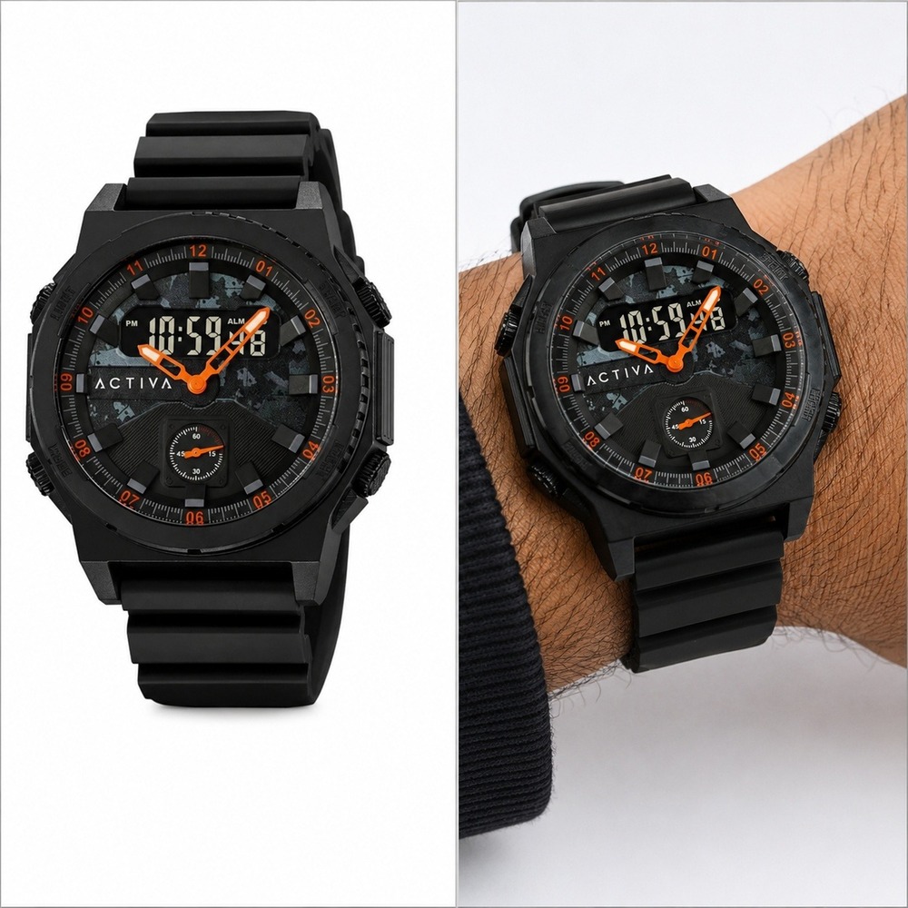 NEW Activa X Invicta Men's Digital Watch - 47mm, Black (ACW2355-003) #1008